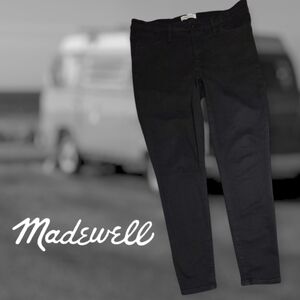 Madewell Women's‎ Roadtripper Skinny Jeans Bennett Black Wash 32 (36x28 Actual)